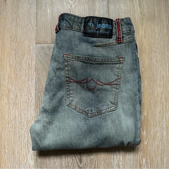 Vintage 90's UB Jeans Low Rise Stretch Denim Flare Jeans - Size 29 - Picture 6 of 11
